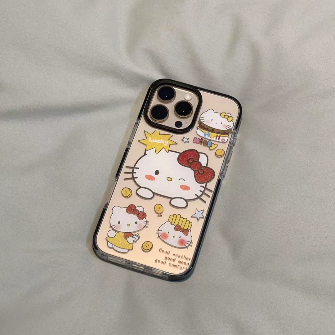 薯条hellokitty适用苹果16手机壳13promax卡通15pro新款12可爱女