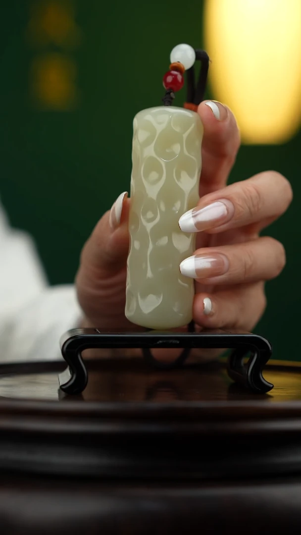 玉【锤纹】天然玉石手把件