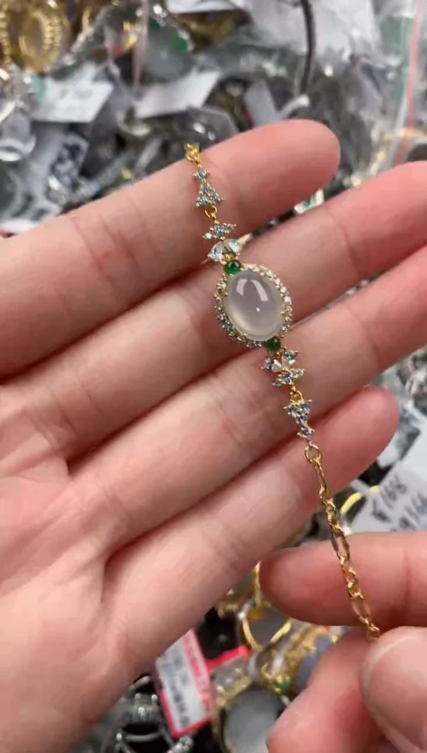 银S925镶嵌戒指翡翠111                     1