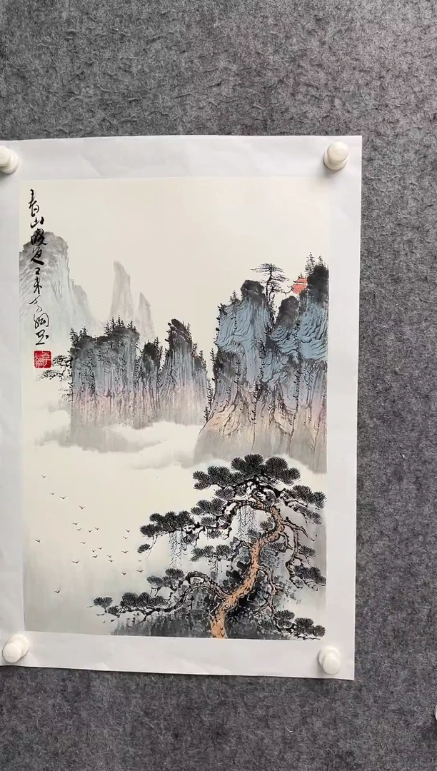 国画李纲-2.7平尺-国画作品
