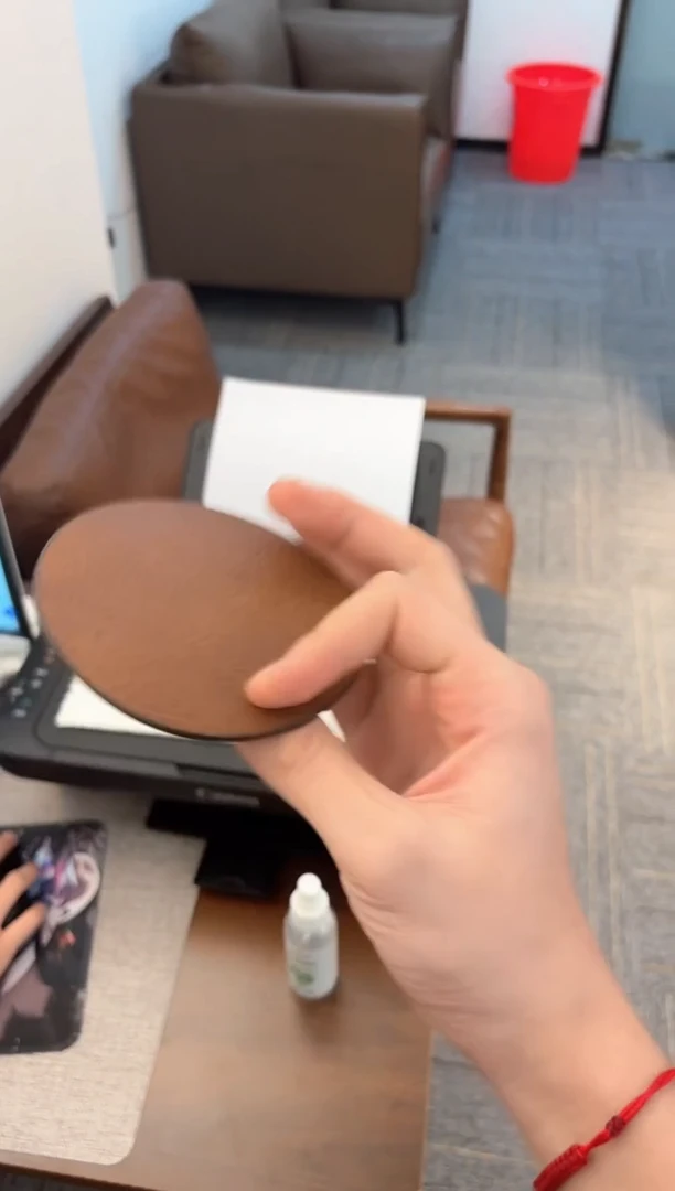 禾器-圆杯垫1个装皮质