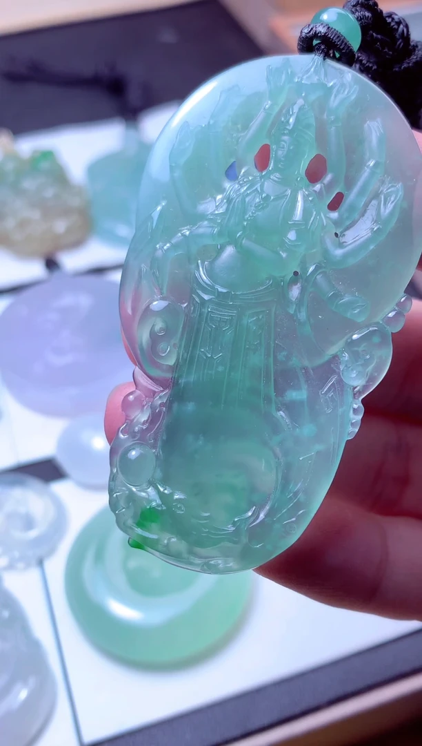 颈饰未镶嵌翡翠天然A货翡翠