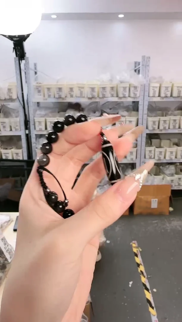 黑曜岩合金手链Y-F123135天蝎座