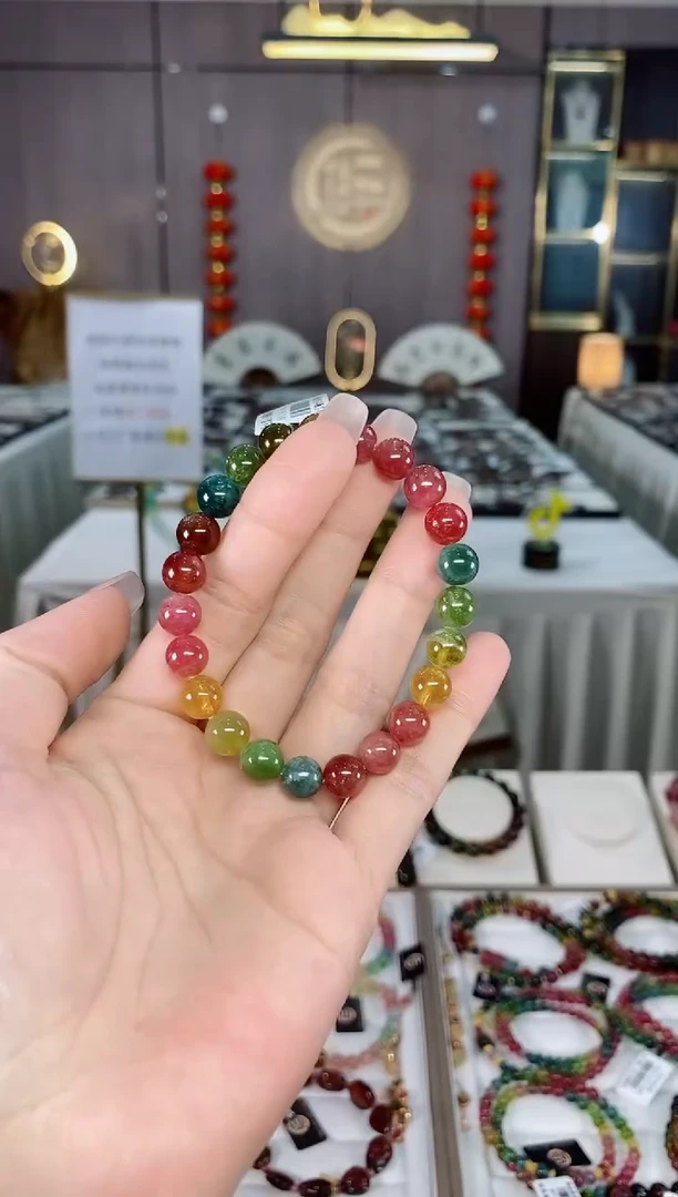 碧玺单圈手串8mm+未镶嵌碧玺（多样性发一条）hon