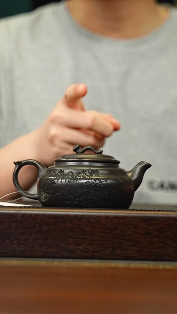 茶壶紫砂宜兴原矿 半手工 紫砂壶容量240CC