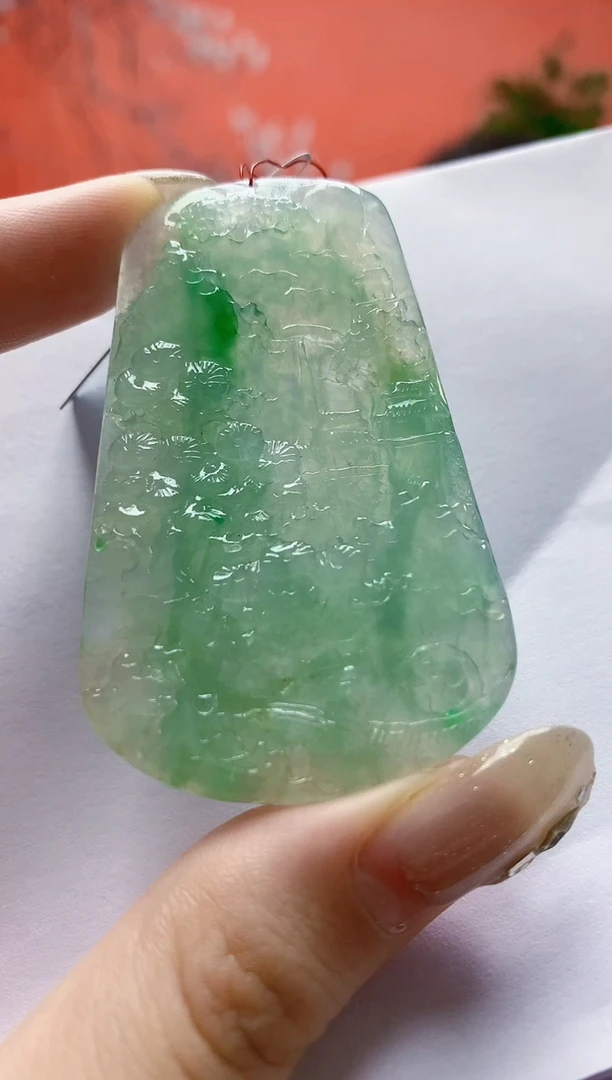 未镶嵌定制翡翠4688jw-毛货挂件103