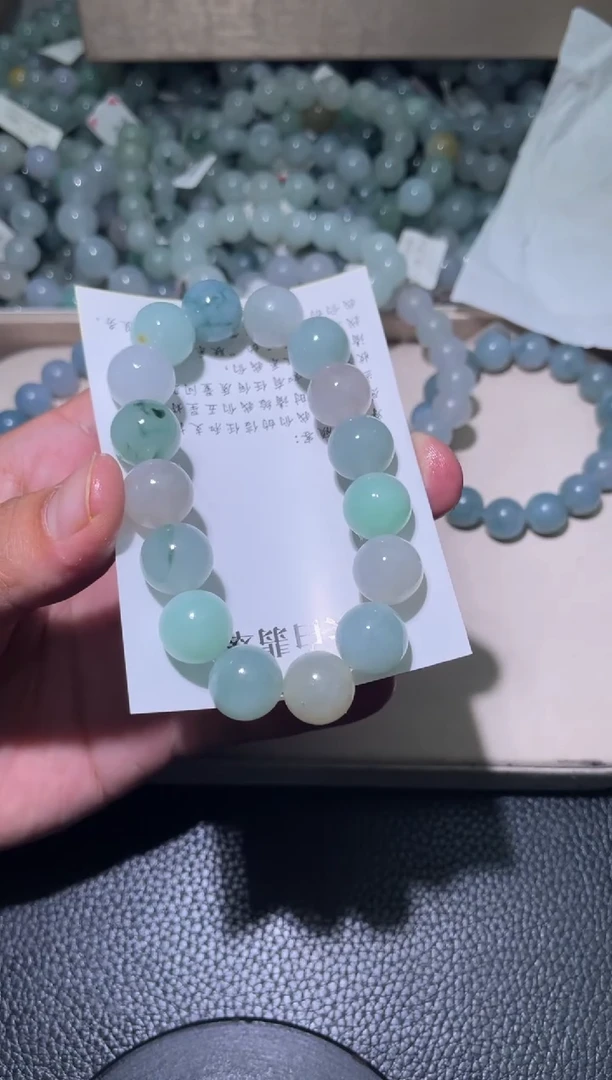 未镶嵌定制翡翠珠串