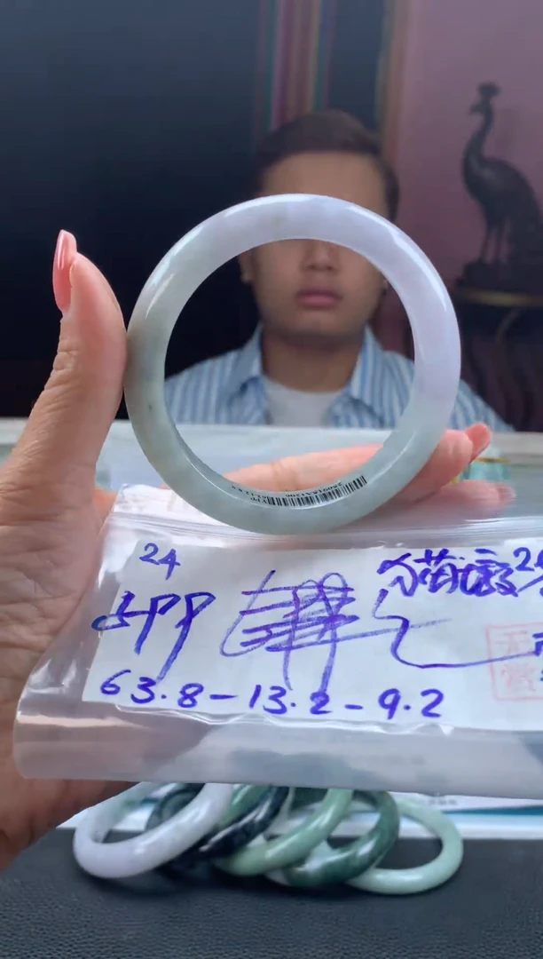 未镶嵌手镯翡翠猫*墩翡翠手镯 下单联系小耳机#24