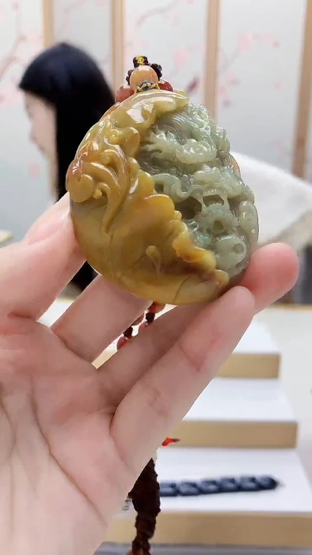 未镶嵌定制翡翠4812lr-毛货挂件15
