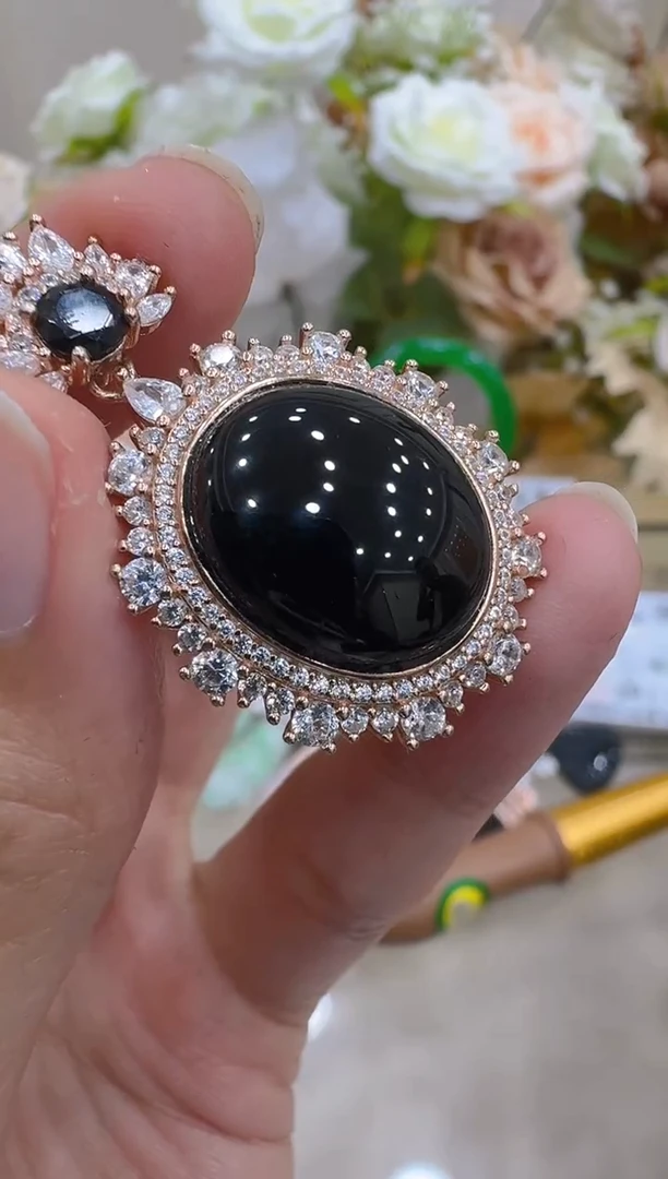 吊坠(不含链)银S925镶嵌翡翠多样性团购发一件