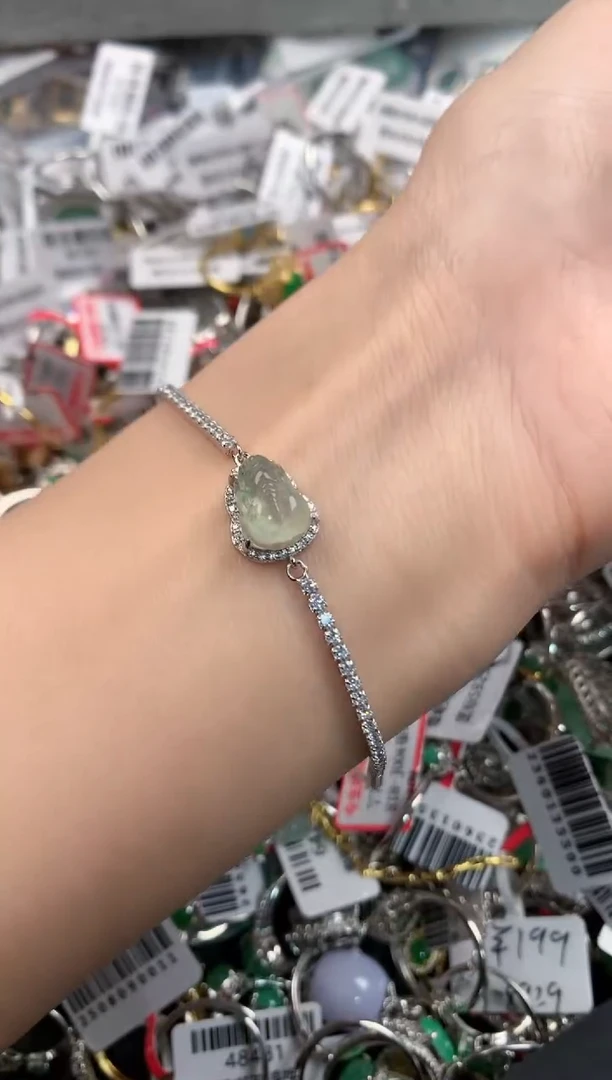 银S925镶嵌戒指翡翠2            7