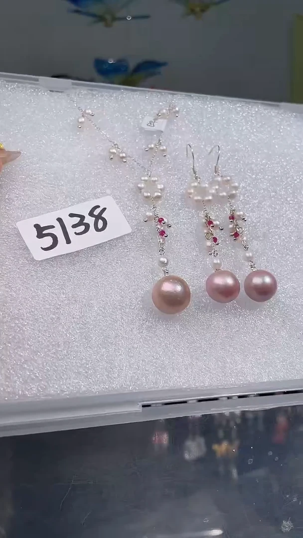 紫晶耳饰银S925镶嵌喜欢拍