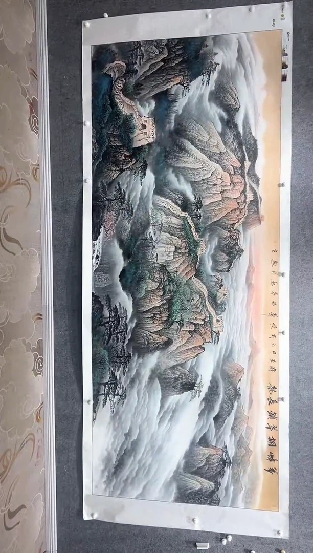 国画张传亭老师的红袍作品