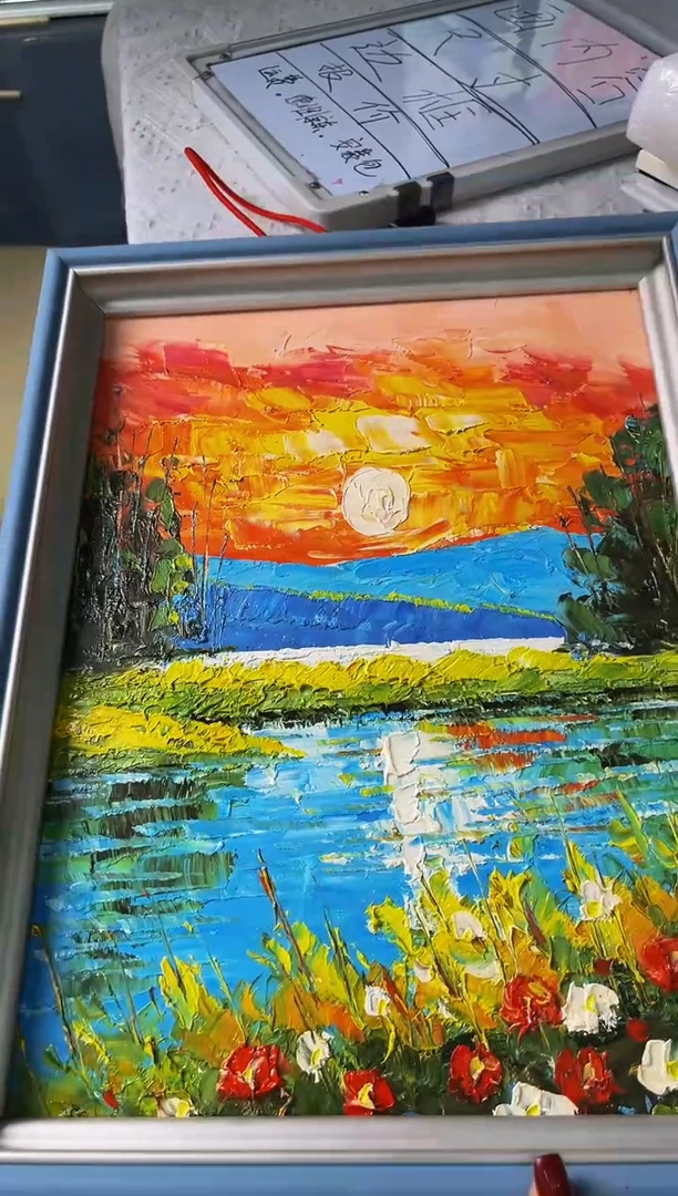 【闪购商品】油画1号 40*50 日落-手绘油画