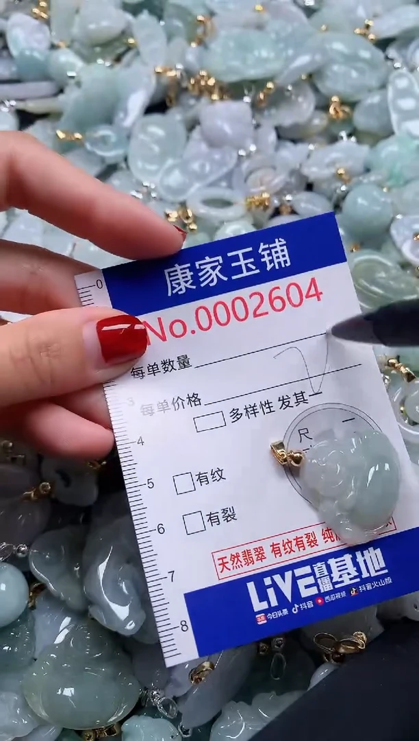 翡翠未镶嵌吊坠(不含链)2604