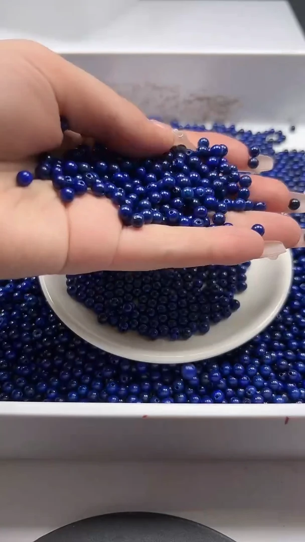 未镶嵌颈饰玛瑙/玉髓w242青金石4mm*50颗