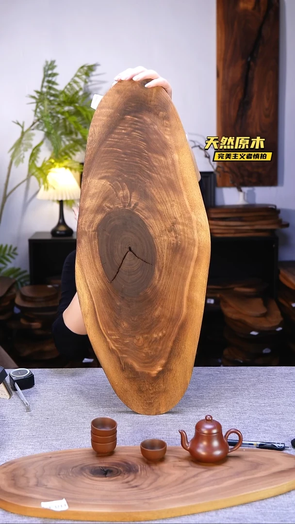 木北美黑胡桃原木.干裂疤结不属于商品质量问题完美主义者慎拍