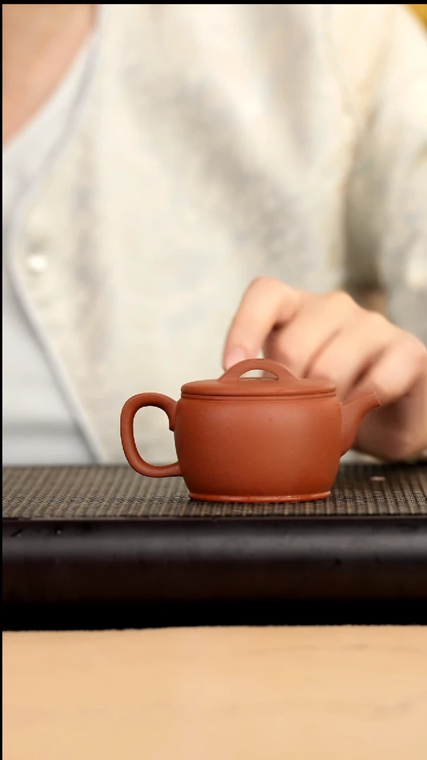 茶壶紫砂橘皮朱泥光速汉瓦