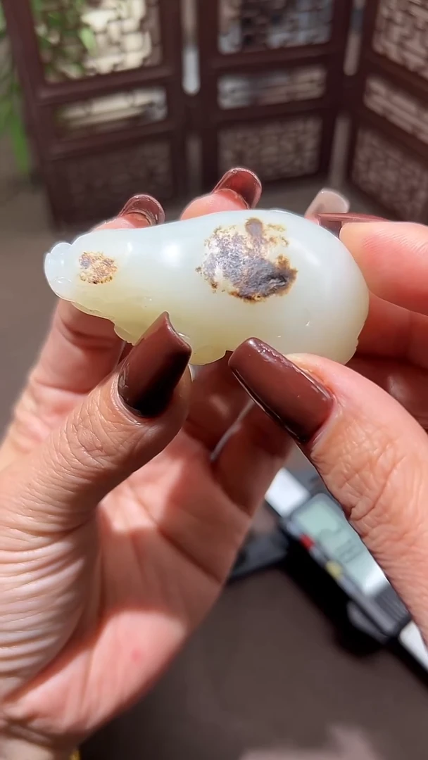 未镶嵌和田玉把件和田玉貔貅手把件25