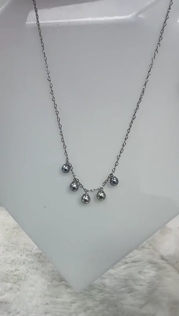 【闪购商品】海水珍珠DA银S925镶嵌c1107 灰珠