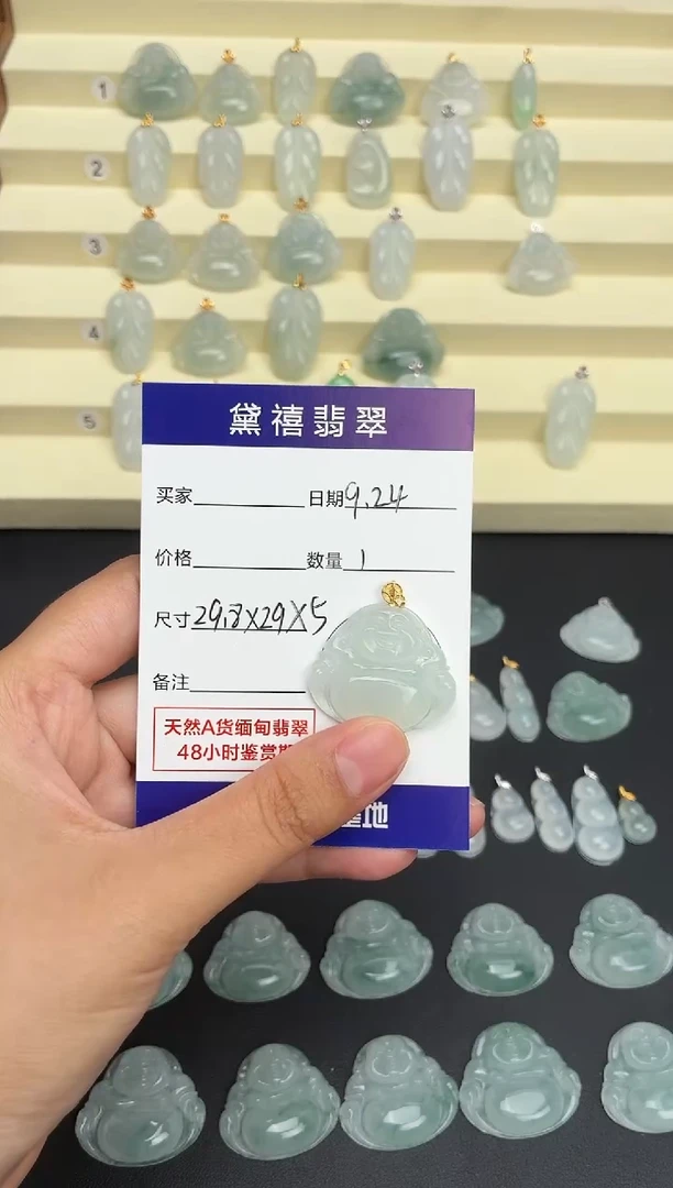 颈饰未镶嵌翡翠碳****我佛公