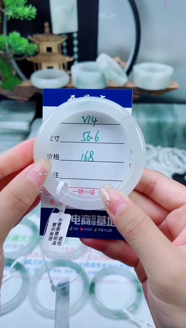 未镶嵌手镯石英质玉（天山翠）14