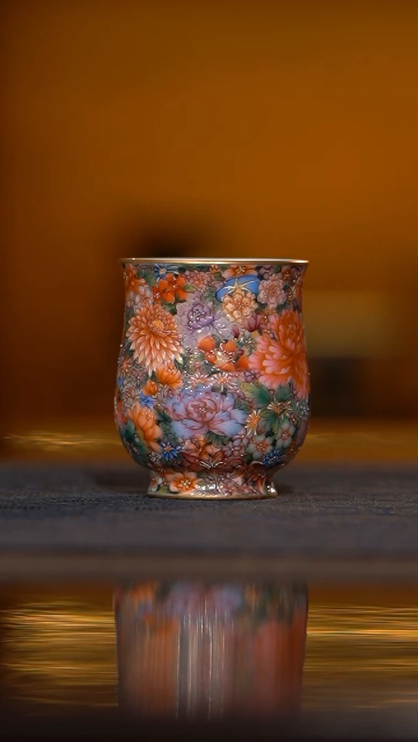 【闪购商品】瓷片宝蕴阁 珐琅万花杯（预售）