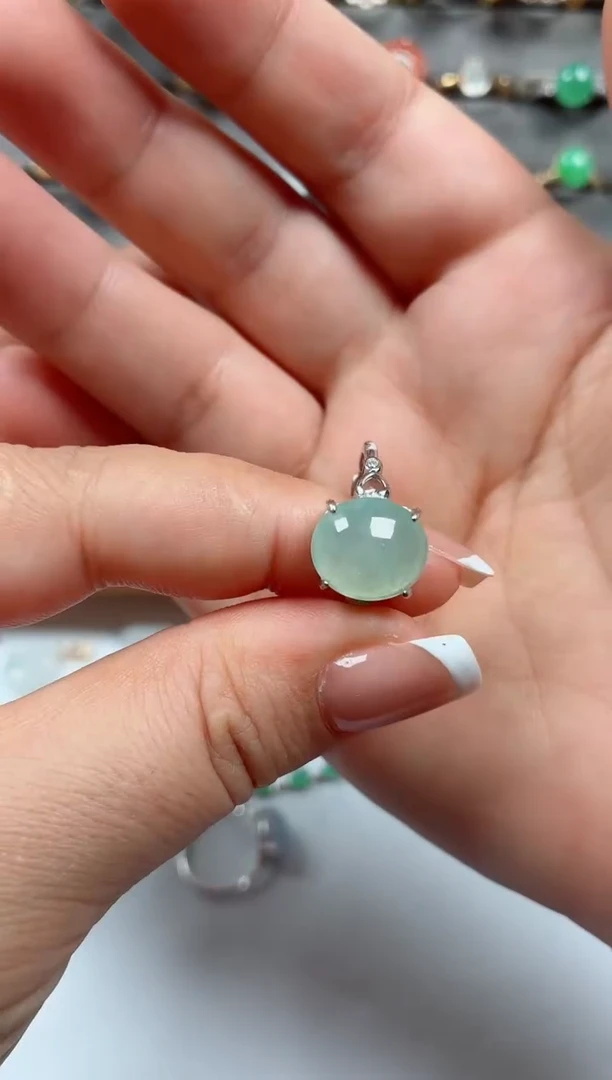 银S925镶嵌戒指翡翠.