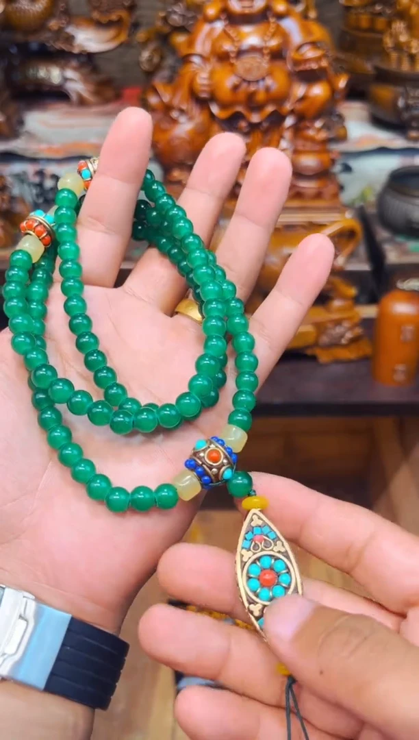 翡翠挂件18K金镶嵌M瑞哥专属高端精品78