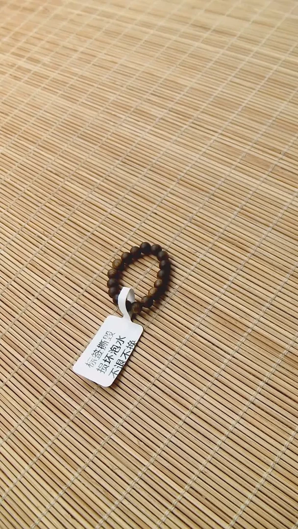 手串沉香四*海南种植绿奇楠沉水浮戒子1个