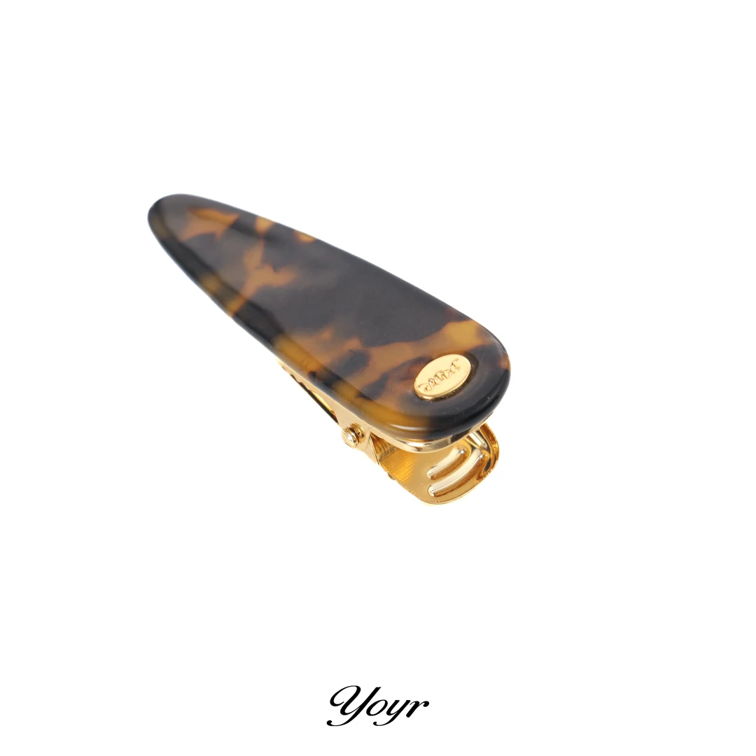 高级豹纹发夹日韩豹纹色鸭嘴夹刘海夹边夹醋酸发卡