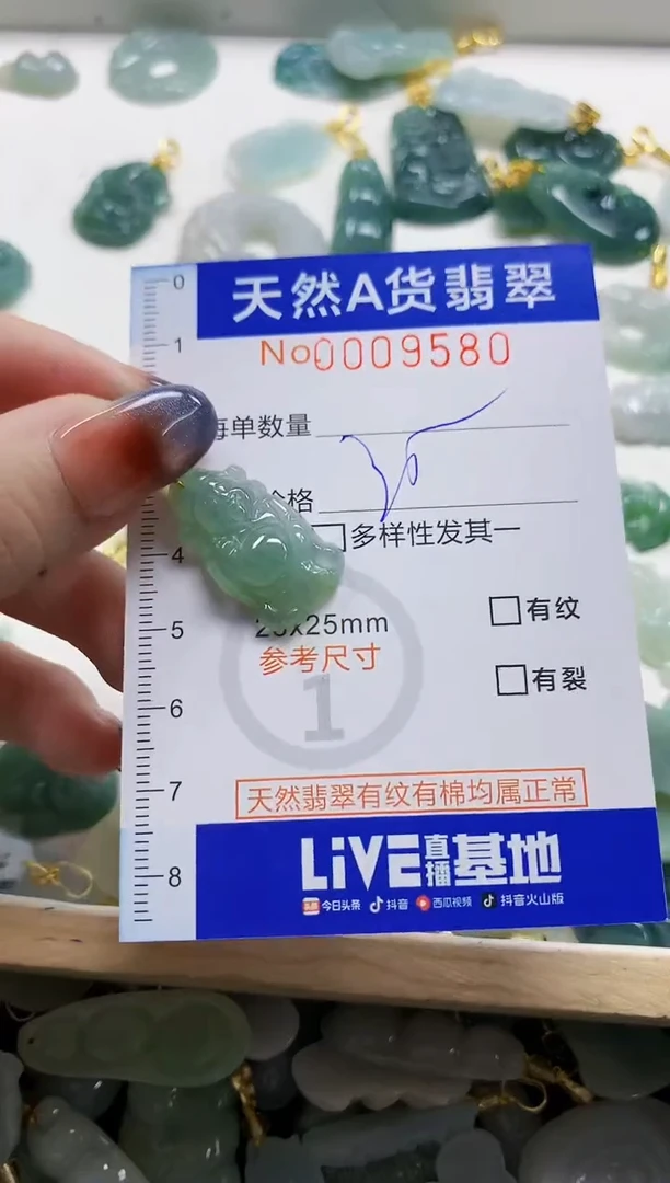 颈饰未镶嵌翡翠爱****子天然A货翡翠