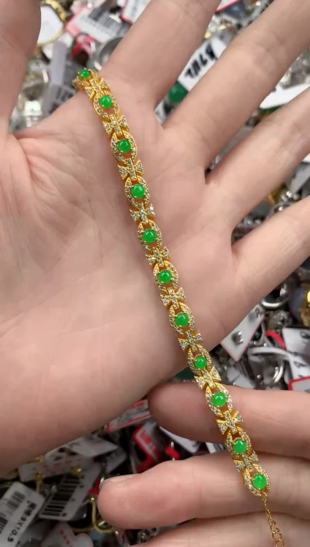 银S925镶嵌戒指翡翠121212----5