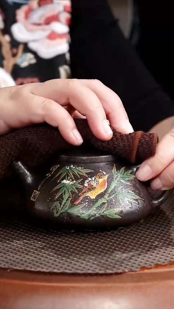 茶壶紫砂BW21丁雪英子冶石瓢蠡墅铁精150cc