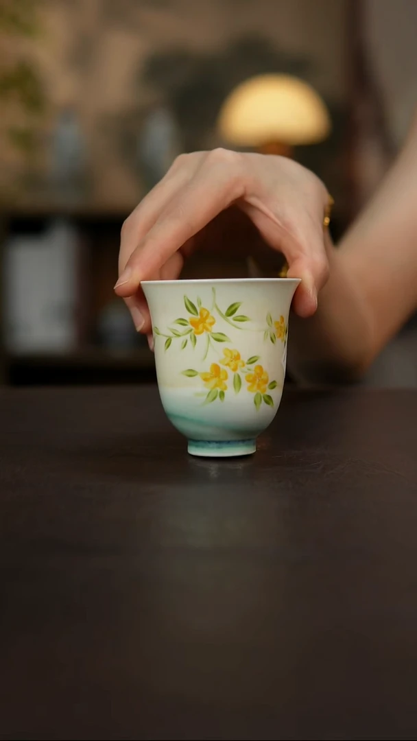 杯景德镇陶瓷杯碗柴烧多人