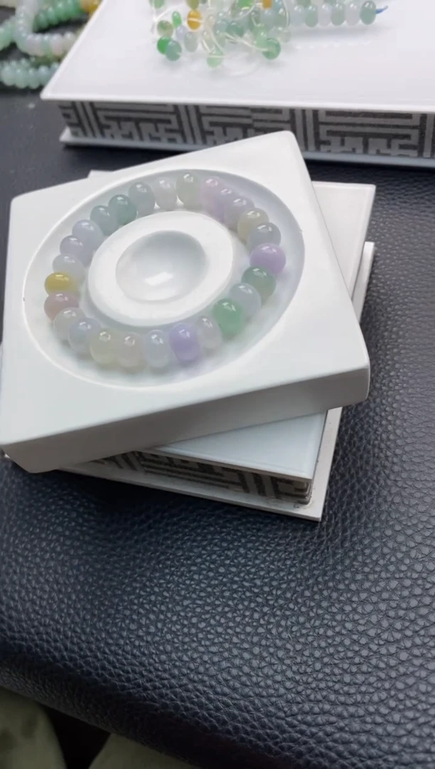 未镶嵌手串翡翠54天然A货翡翠手串