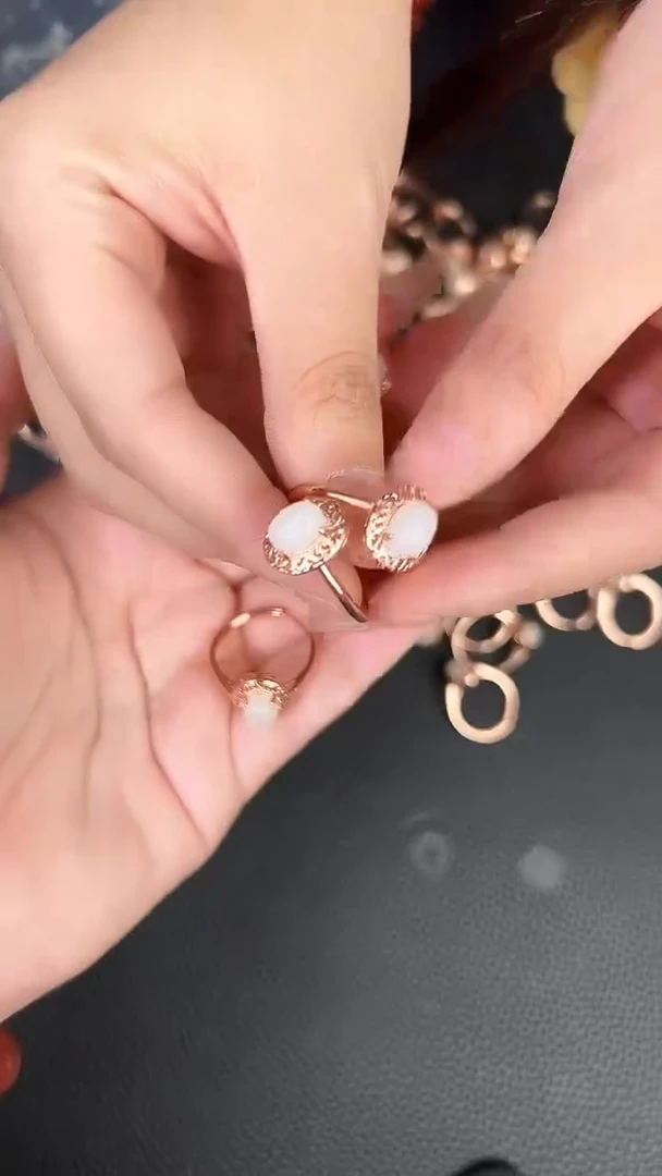 和田玉戒指未镶嵌008