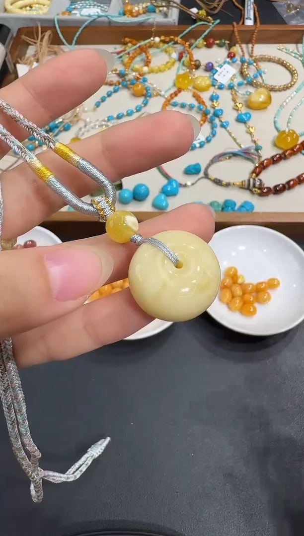 琥珀颈饰未镶嵌X1104-1195-146