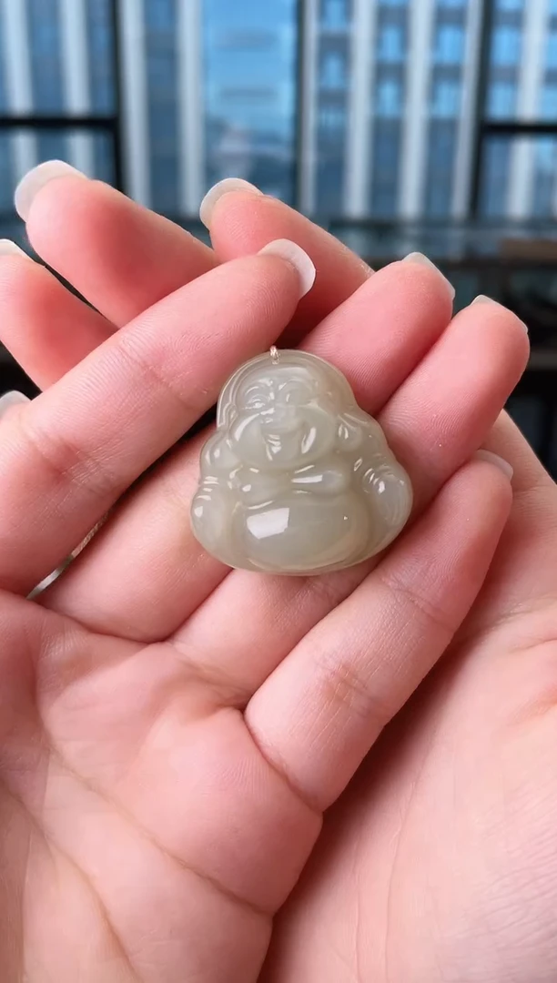 和田玉未镶嵌颈饰30佛公 cp 多样性发其一