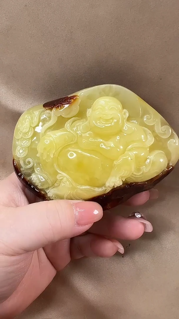 琥珀颈饰未镶嵌吊坠