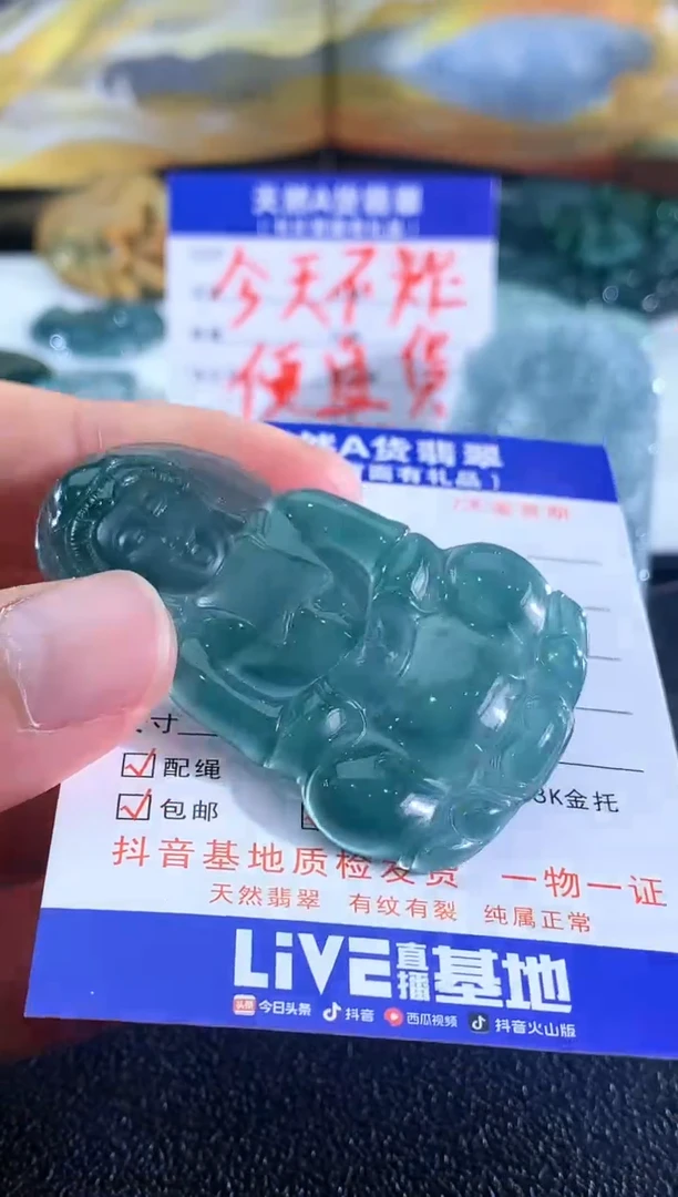 【闪购商品】翡翠颈饰未镶嵌观音
