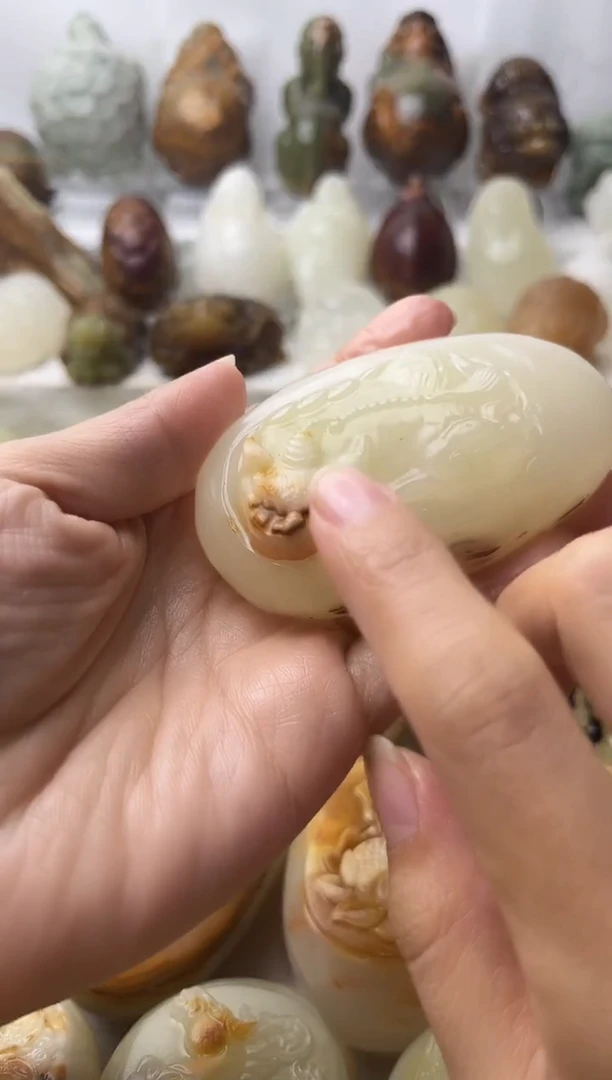 石材方解石棉纹正常不退换貔貅