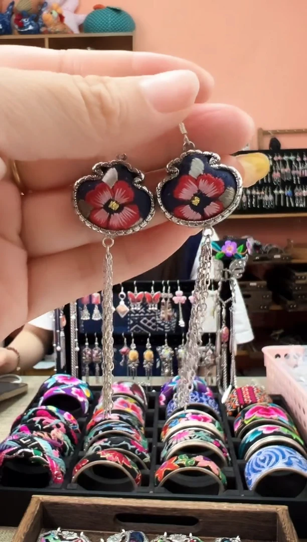 织绣艺枝独绣老绣饰品51