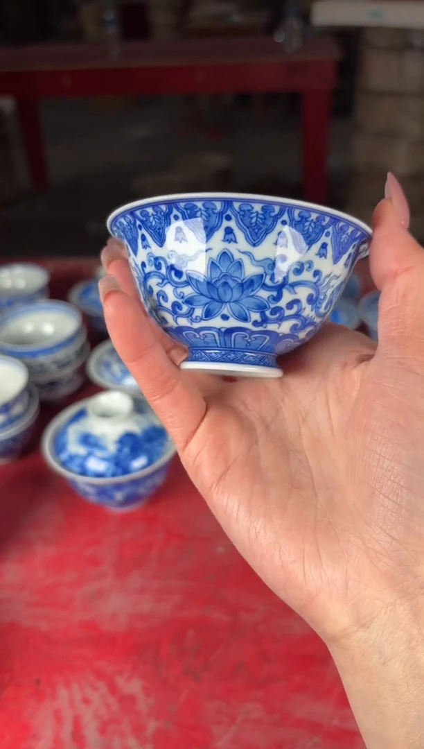 杯看山柴窑青花看山柴窑青花