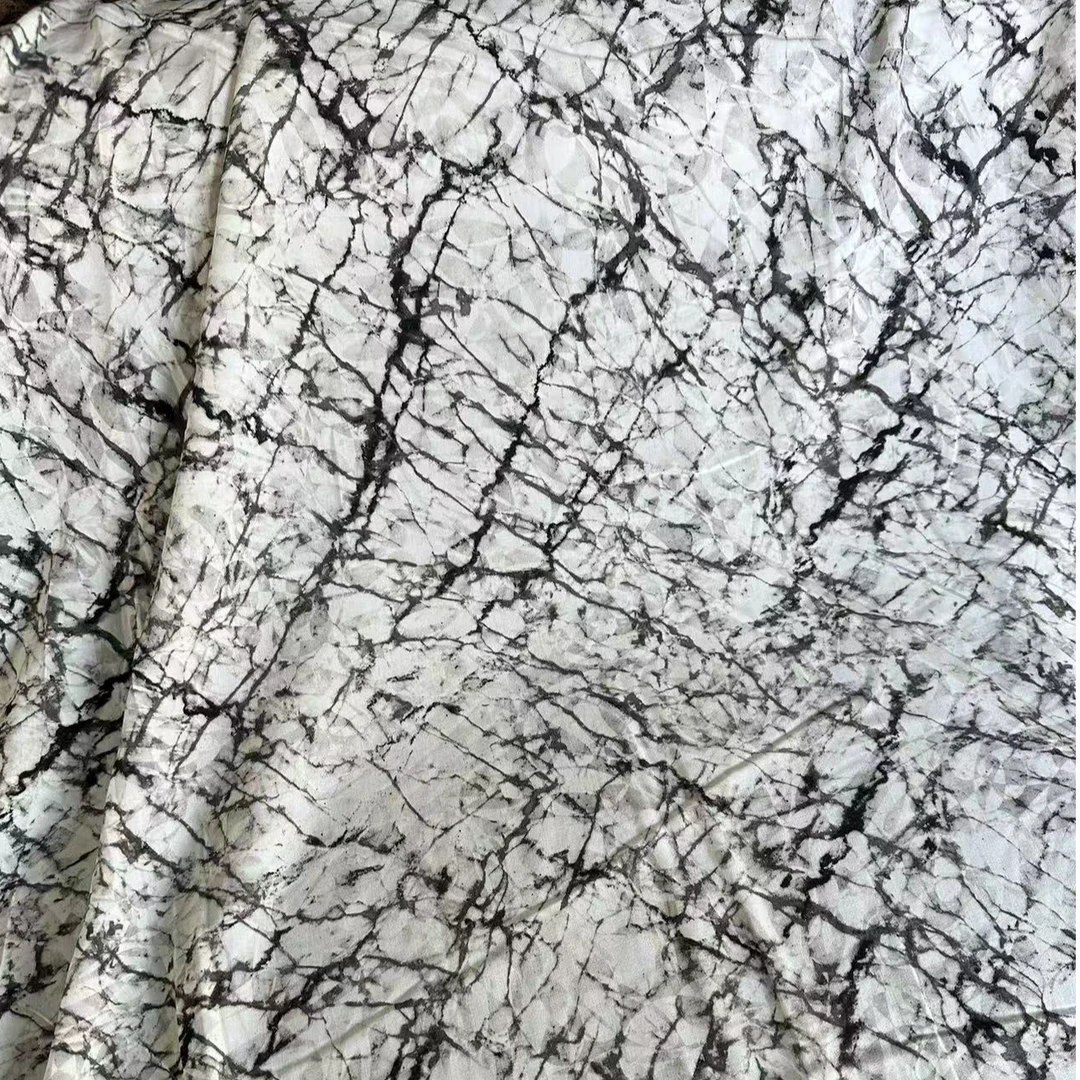 拍3米可以包邮！精品棉绸面料 水墨裂纹