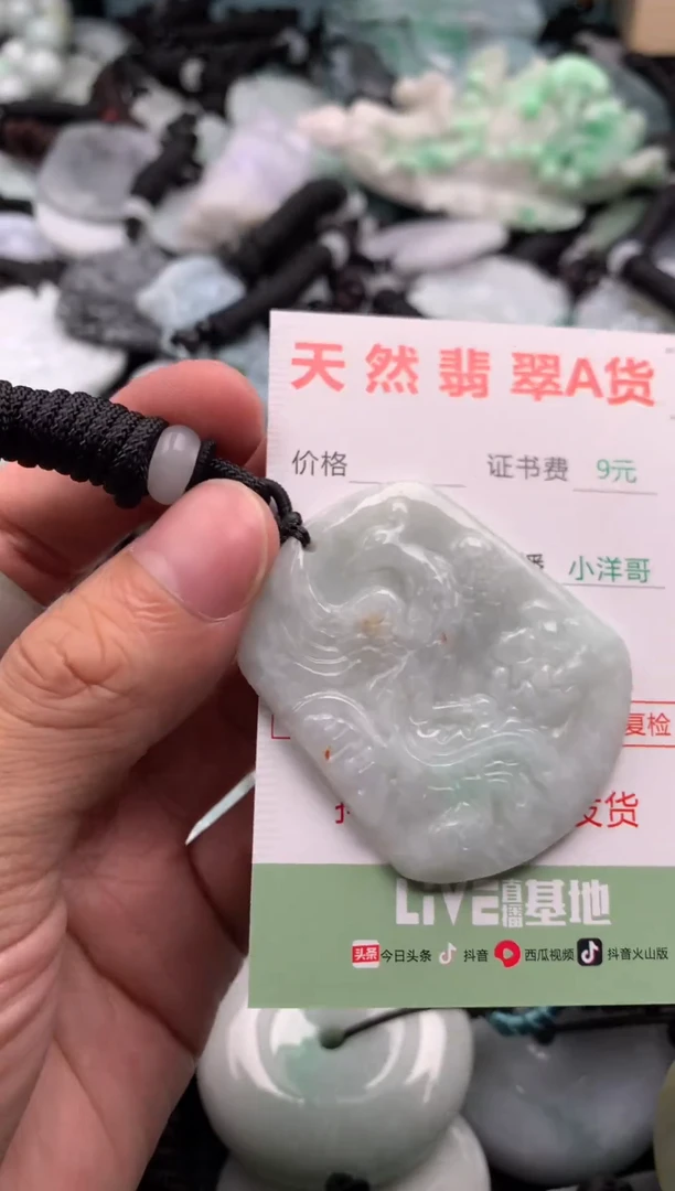 翡翠未镶嵌吊坠(不含链)1