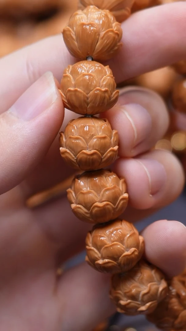 手串猴头核桃纯手工莲花