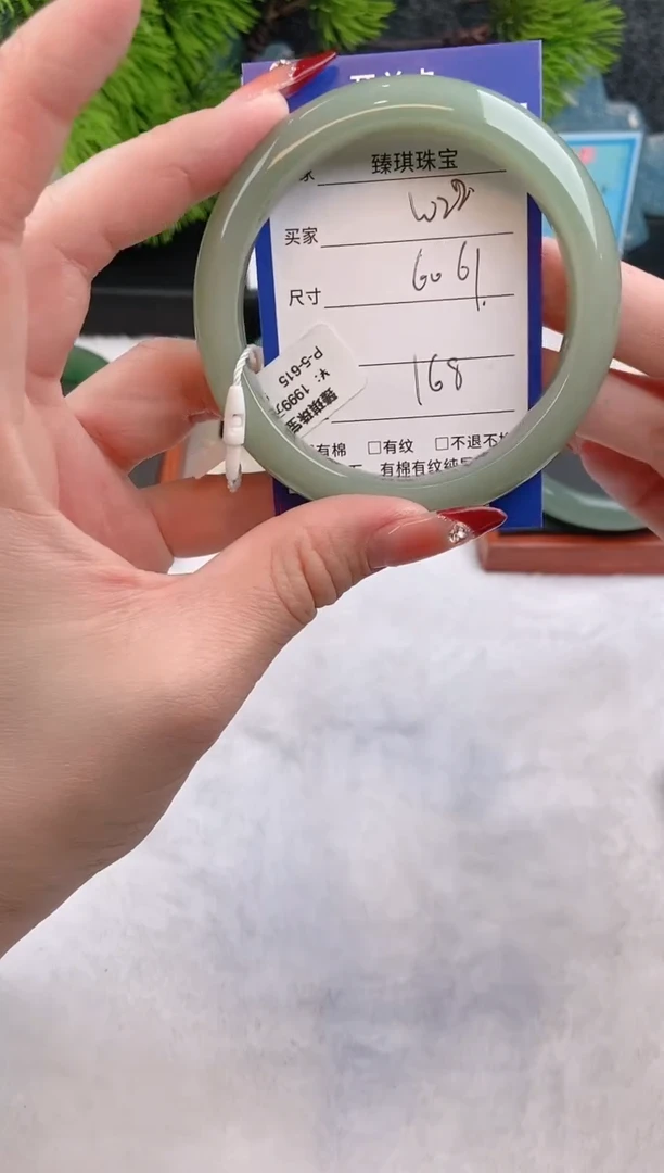 【闪购商品】石英质玉手镯未镶嵌w22东陵玉微色差