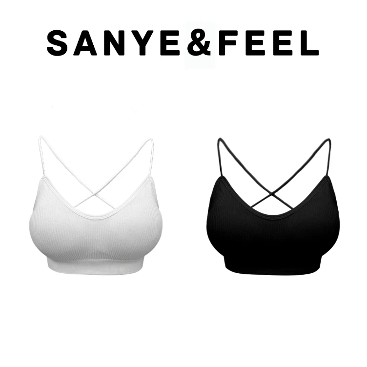 sanye&feel/妍三也【姐妹的洋楼】FS501美式细带交叉聚拢裹胸美背YX