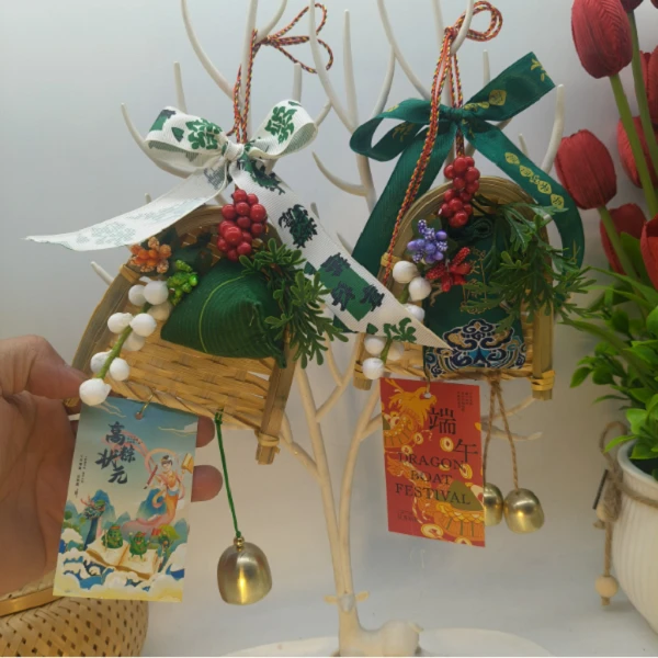 端午节门挂装饰手工编织扫把挂件艾草香包车载挂饰装饰端午节礼物